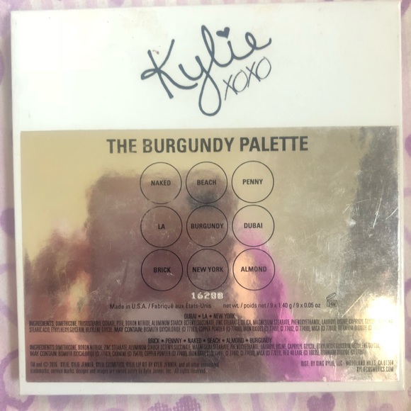 Kylie Cosmetics Burgundy Palette - Picture 5 of 5